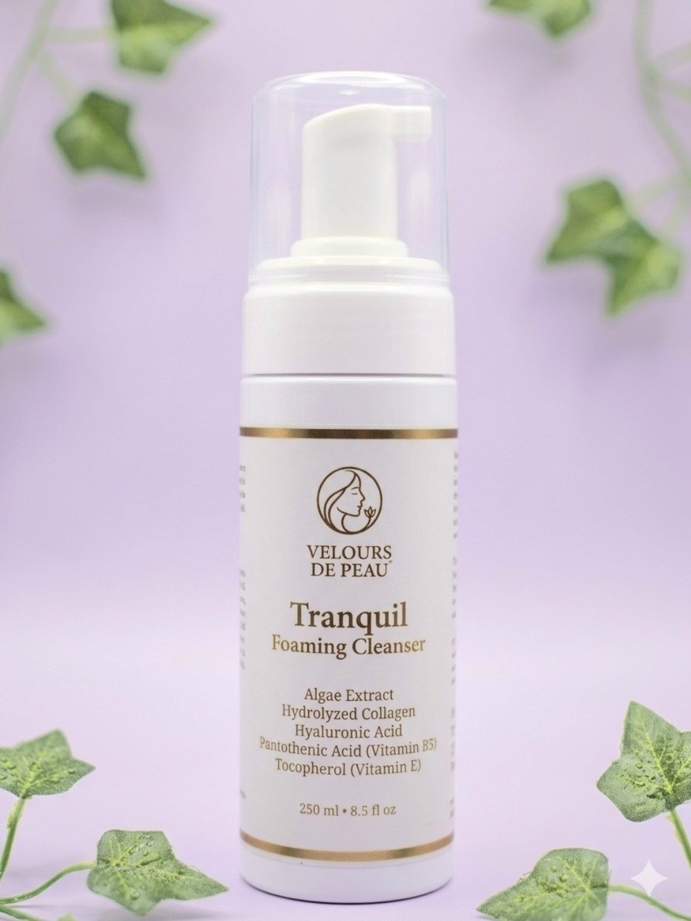 Velours De Peau Tranquil Foaming Cleanser Face Wash New 8.5oz- White/Gold
